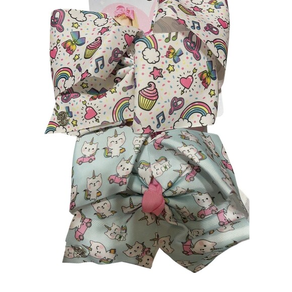 Jojo Siwa Hair Bows Tote Bags Patches Lot of 15 Unicorn Foil Glitter Sequins New - Picture 3 of 10